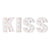 White Marquee Light Word 'Kiss' LED Metal Sign (8 Inch, Battery Operated w/ Timer) - AsianImportStore.com - B2B Wholesale Lighting and Decor