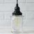 Mason Jar Pendant Light Kit, Regular Mouth, Black Cord, 15FT - AsianImportStore.com - B2B Wholesale Lighting and Decor