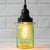 Light Lime Green Glass Mason Jar Pendant Light Kit, Regular Mouth, Black Cord, 15FT - AsianImportStore.com - B2B Wholesale Lighting and Decor