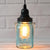 Water Blue Glass Mason Jar Pendant Light Kit, Regular Mouth, Black Cord, 15FT - AsianImportStore.com - B2B Wholesale Lighting and Decor
