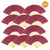 9" Marsala / Burgundy Wine Silk Hand Fans for Weddings (10 Pack) - AsianImportStore.com - B2B Wholesale Lighting and Decor