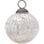 3-Inch Silver Mona Mercury Glass Lined Ball Ornament Christmas Decoration