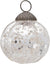 3-Inch Silver Posey Mercury Glass Pumpkin Ornament Christmas Decoration