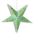 24" Green / Turquoise Merry Gold Glitter Paper Star Lantern, Chinese Hanging Wedding & Party Decoration - AsianImportStore.com - B2B Wholesale Lighting and Decor