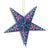 24" Blue Merry Gold Glitter Paper Star Lantern, Hanging Wedding & Party Decoration - AsianImportStore.com - B2B Wholesale Lighting and Decor