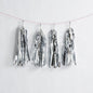 Metallic Chrome Silver Tissue Paper Tassel Garland Kit (100 PACK) - AsianImportStore.com - B2B Wholesale Lighting and Décor