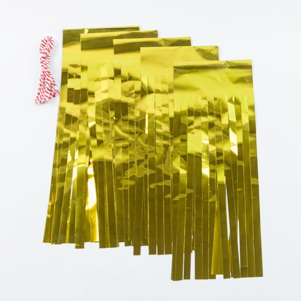 Metallic Gold Tissue Paper Tassel Garland Kit (100 PACK) - AsianImportStore.com - B2B Wholesale Lighting and Décor