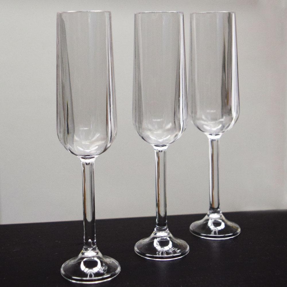  5" Mini Champagne Flutes for DIY Party Favors, Acrylic (3 PACK) - AsianImportStore.com - B2B Wholesale Lighting and Decor