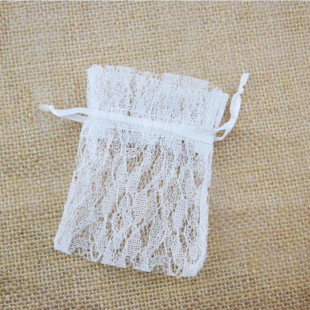 Luxury Lace Favor Gift Pouch / Goodie Bag w/ Satin Pull String - 3 x 4in (4-PACK) - AsianImportStore.com - B2B Wholesale Lighting and Decor