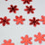 Red Mirrored Christmas Holiday Snowflake Table Confetti / Sticker Decoration (42-PACK) - AsianImportStore.com - B2B Wholesale Lighting and Decor