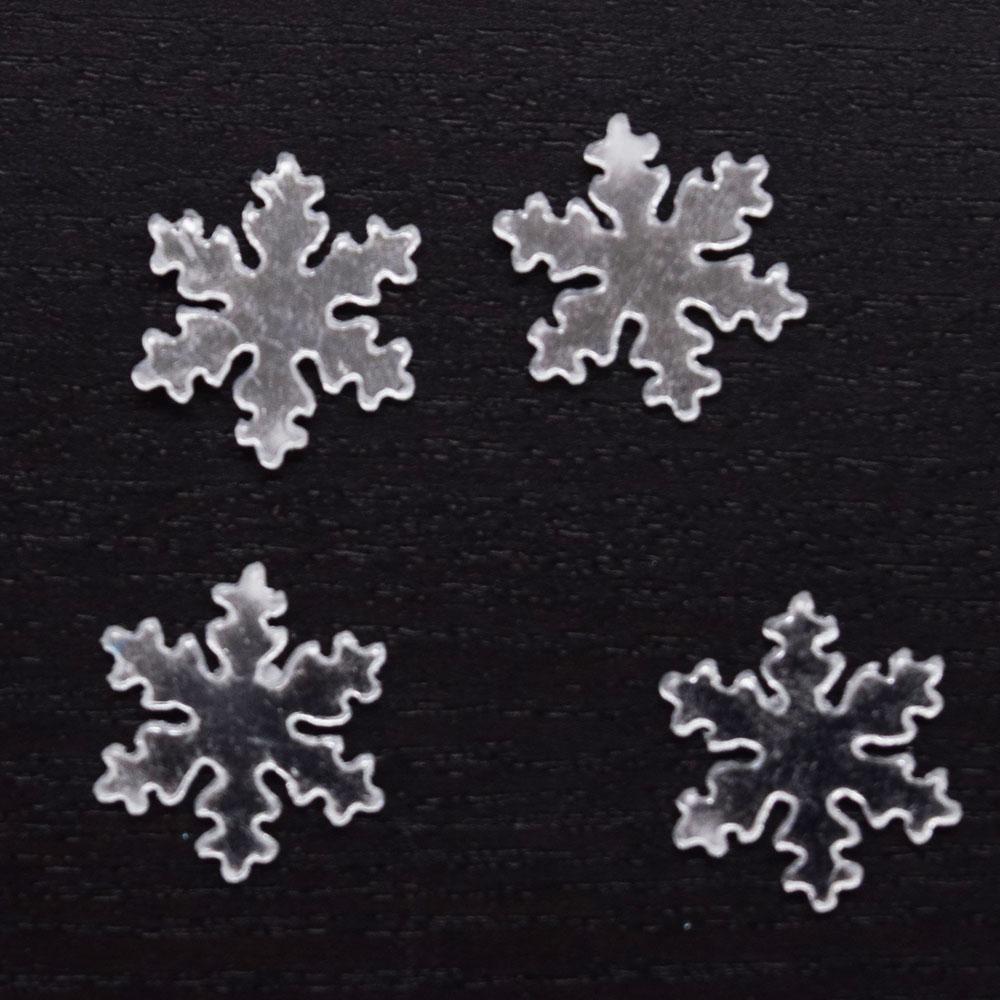  Silver Mirrored Christmas Holiday Snowflake Table Confetti / Sticker Decoration (42-PACK) - AsianImportStore.com - B2B Wholesale Lighting and Decor