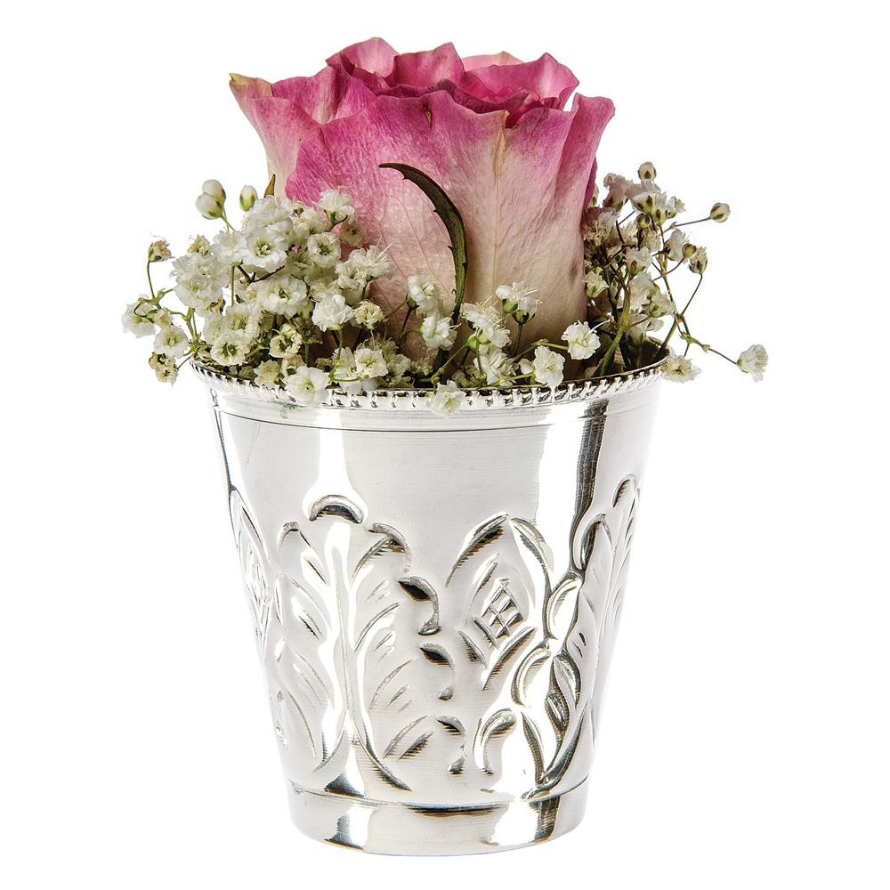 Gloria Small Leaf Design Mint Julep Cup / Bud Vase - AsianImportStore.com - B2B Wholesale Lighting and Decor