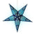 24" Blue Monarch Glitter Paper Star Lantern, Hanging Wedding & Party Decoration - AsianImportStore.com - B2B Wholesale Lighting and Decor