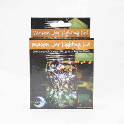 Fantado Regular Mouth Clear Mason Jar Light w/ Hanging Orange Fairy LED Kit - AsianImportStore.com - B2B Wholesale Lighting and Decor