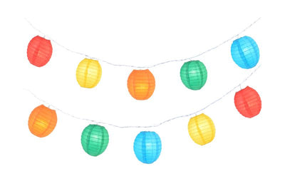 Multi-Color Kawaii Shaped Paper Lantern String String Lights (8FT, Expandable) (UL Listed) - AsianImportStore.com - B2B Wholesale Lighting & Decor since 2002