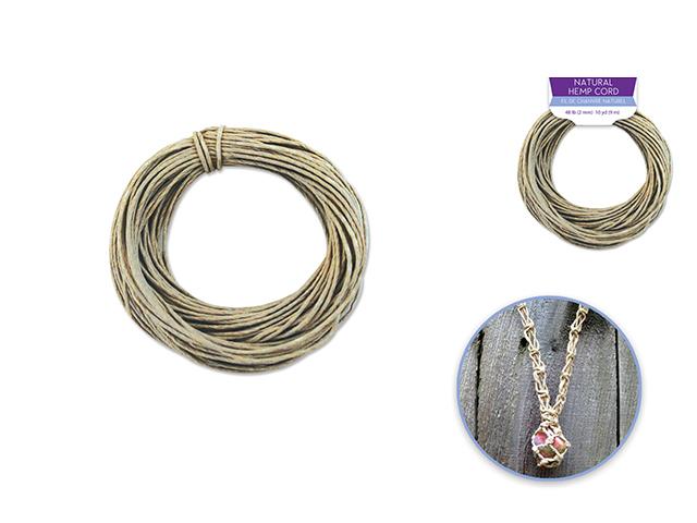  10 Yards of Natural Hemp Cord Twine String, 2mm (48 lb Strength) - AsianImportStore.com - B2B Wholesale Lighting and Decor