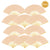 9" Nude Silk Hand Fans for Weddings (10 Pack) - AsianImportStore.com - B2B Wholesale Lighting and Decor