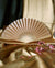 BULK PACK (50) 9" Nude Silk Hand Fans for Weddings - AsianImportStore.com - B2B Wholesale Lighting and Decor