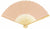 BULK PACK (50) 9" Nude Silk Hand Fans for Weddings - AsianImportStore.com - B2B Wholesale Lighting and Decor