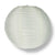 4" Beige / Ivory Round Shimmering Nylon Lantern, Even Ribbing, Hanging Decoration (10 PACK) - AsianImportStore.com - B2B Wholesale Lighting & Décor since 2002.