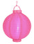 12" Hot Pink 16 LED Round Battery Operated Shimmering Nylon Lantern - AsianImportStore.com - B2B Wholesale Lighting and Decor