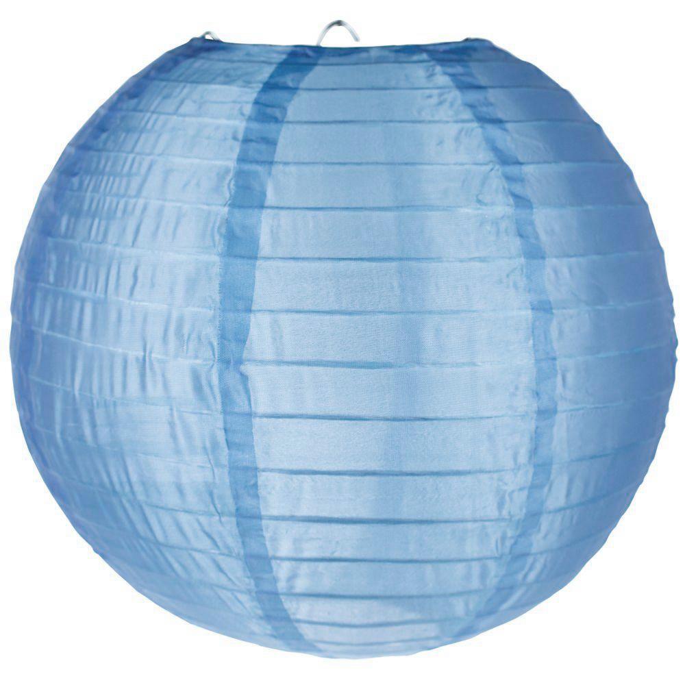 12" Shimmering Even Ribbing Nylon Lanterns - Door-2-Door - Various Colors Available (Master Case, 60-Day Processing)