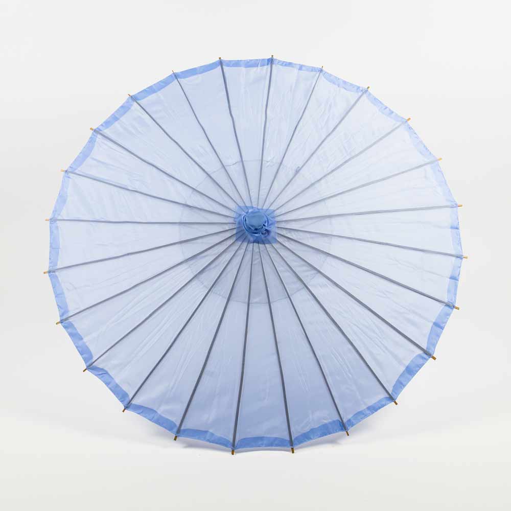 32" Serenity Blue Parasol Umbrella, Premium Nylon with Elegant Handle