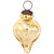 Mercury Glass Small Ornaments (2 to 2.25-inch, Gold, Carla Design, Single) - AsianImportStore.com - B2B Wholesale Lighting & Décor since 2002.