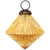 Vintage-Style Small Glass Ornament (3-Inch, Gold, Adele Design, Single)