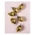 6 Pack | Mini Mercury Glass Ornaments (Raine Design, 1-Inch, Gold) - Vintage-Style Decorations - AsianImportStore.com - B2B Wholesale Lighting & Décor since 2002.