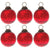 6 Pack | Small Mercury Glass Ball Ornaments (2.5-inch, Red, Ava) - Great Gift Idea, Vintage-Style Decorations for Christmas, Special Occasions, Home Decor and Parties