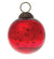 Small Mercury Glass Ball Ornament (2.5-inch, Red, Ava, Single)