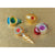 4 Pack | Vintage Indent Ornament Set of 4 (Gold, Ivory, Blue and Red) - AsianImportStore.com - B2B Wholesale Lighting and Decor