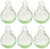 6 Pack|Light Green Cassandra Mini Recycled Glass Ball Ornament - AsianImportStore.com - B2B Wholesale Lighting and Decor