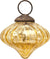 Small Mercury Glass Ornaments (2.5-inch, Gold, Lucy Design, Single)