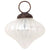 Mercury Glass Small Ornaments (2.5-inch, Pearl White, Lucy Design, Single)