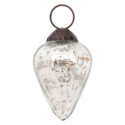 Small Mercury Glass Ornament (2 to 2.25-inch, Silver, Zoe Design, Single) - AsianImportStore.com - B2B Wholesale Lighting & Décor since 2002.