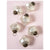 6 Pack | Mercury Glass Small Ornaments (2.25-inch, Pearl White, Elizabeth Design) - Great Gift Idea, Vintage-Style Decorations for Christmas, Special Occasions, Home Decor and Parties - AsianImportStore.com - B2B Wholesale Lighting & Décor since 2002.