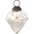 Mercury Glass Small Ornaments (3-inch, Silver, Elizabeth Design, Single)