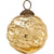 Large Mercury Glass Ball Ornament (3-Inch, Gold, Swirl Motif, Solene Design, Single) - AsianImportStore.com - B2B Wholesale Lighting & Décor since 2002.