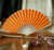 9" Orange Silk Hand Fans for Weddings (10 Pack) - AsianImportStore.com - B2B Wholesale Lighting and Decor