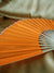 9" Orange Silk Hand Fans for Weddings (10 Pack) - AsianImportStore.com - B2B Wholesale Lighting and Decor