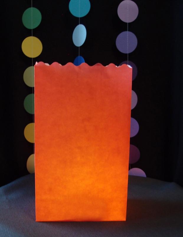 Orange Solid Color Paper Luminaries / Luminary Lantern Bags Path Lighting (10 PACK) - AsianImportStore.com - B2B Wholesale Lighting and Decor