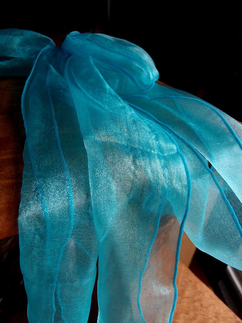 BLOWOUT (100 PACK) Turquoise Organza Chair Sashes (9FT)