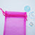 Fuchsia / Hot Pink Organza Gift BagPouch / Goodie Bag - 4.5 x 5.5in (12-PACK) - AsianImportStore.com - B2B Wholesale Lighting and Decor