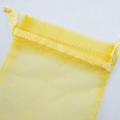 Gold Organza Gift Bag Pouch / Goodie Bag - 4.5 x 5.5in (12-PACK) - AsianImportStore.com - B2B Wholesale Lighting and Decor