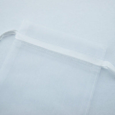 White Organza Gift Bag Pouch / Goodie Bag - 4.5 x 5.5in (12-PACK) - AsianImportStore.com - B2B Wholesale Lighting and Decor