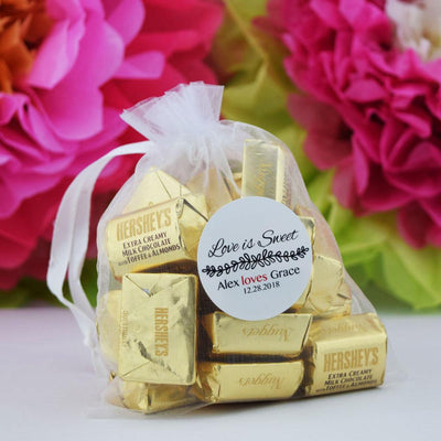 White Organza Gift Bag Pouch / Goodie Bag - 4.5 x 5.5in (12-PACK) - AsianImportStore.com - B2B Wholesale Lighting and Decor