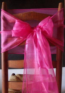 6 Pack Fuchsia Organza Table Runner - 12"x108" - AsianImportStore.com - B2B Wholesale Lighting and Decor