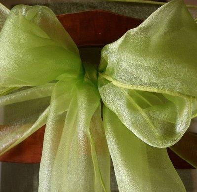 6 Pack Light Lime Organza Table Runner - 12"x108" - AsianImportStore.com - B2B Wholesale Lighting and Decor